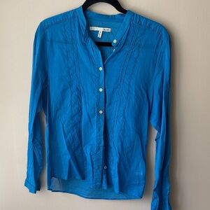 Women's Blue Button Down Shirt